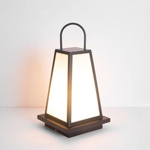 Simple Acrylic Stainless Steel Lantern Outdoor Waterproof Lawn Floor Lamp - Image 8