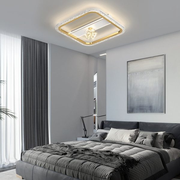 Round Square Rectangular Dimmable LED Ball Decor Modern Ceiling Lights - Image 5