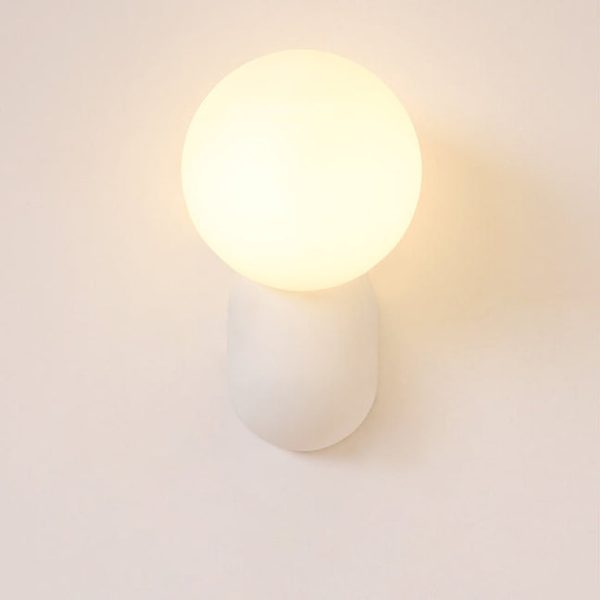 Macaron Cream Style Resin Glass Ball 1-Light Wall Sconce Lamp - Image 15