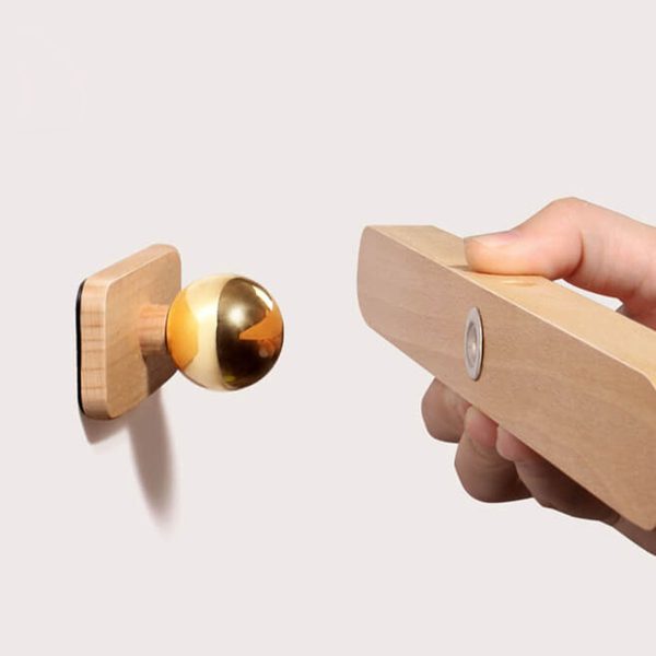 Modern Wooden Strip USB Magnetic LED Mirror Front Wall Sconce Lamp - Image 8