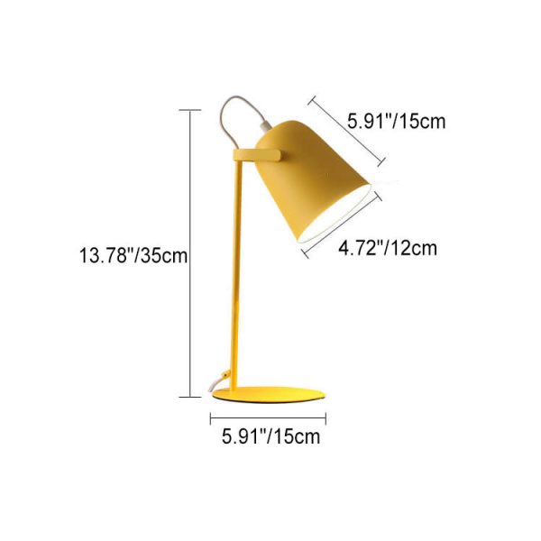 Nordic Macaron Color Creative Iron Bucket Design 1-Light Table Lamp - Image 2