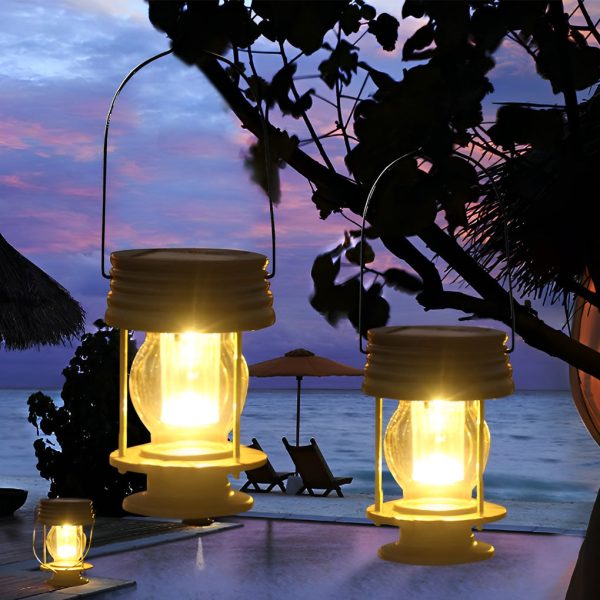 Retro Portable Waterproof Intelligent Led Solar Powered Outdoor Lights - Image 3