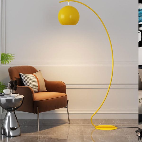 Nordic Minimalist Curved Line Dome 1-Light Standing Floor Lamp - Image 13