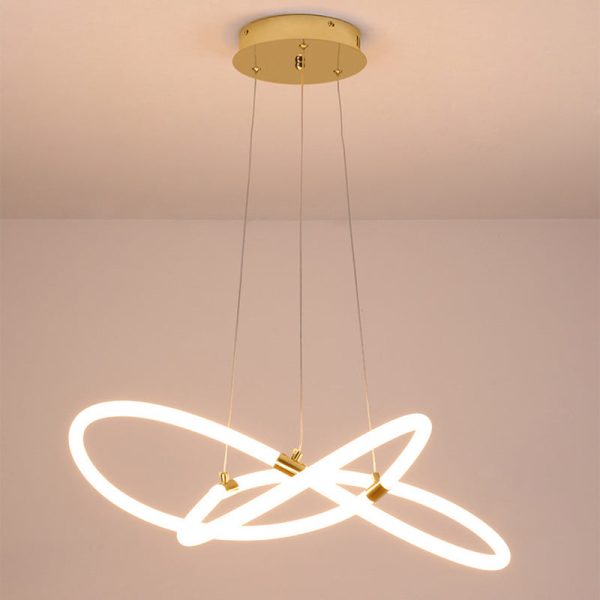Nordic Creative Acrylic Bending Tube Island Light LED Chandelier - Image 8