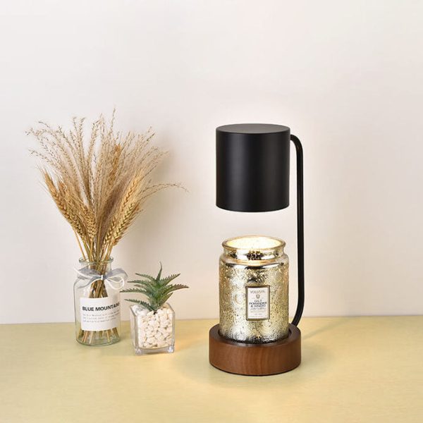 Japanese Minimalist Wood Timing Dimming 1-Light Melting Wax Table Lamp - Image 18