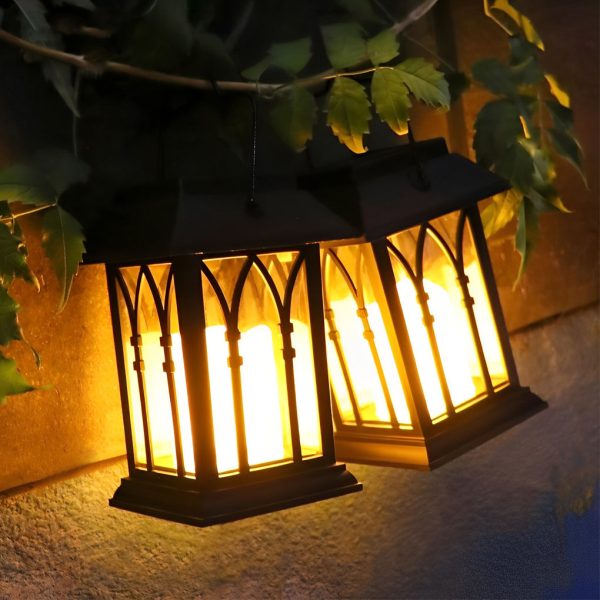 Portable Lantern Waterproof LED Intelligent Black Solar Outdoor Lights - Image 9
