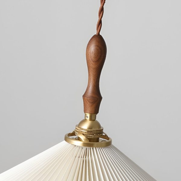 Classic Pleated Shaped LED White Nordic Pendant Lights Wall Lamp - Image 12