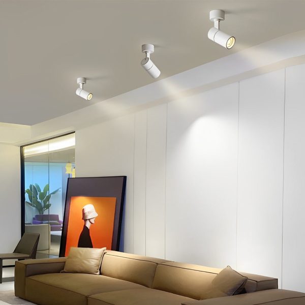 Up and Down Adjustable Round LED Ceiling Mounted Minimalist Spotlight - Image 10