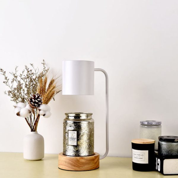Japanese Minimalist Wood Timing Dimming 1-Light Melting Wax Table Lamp - Image 17