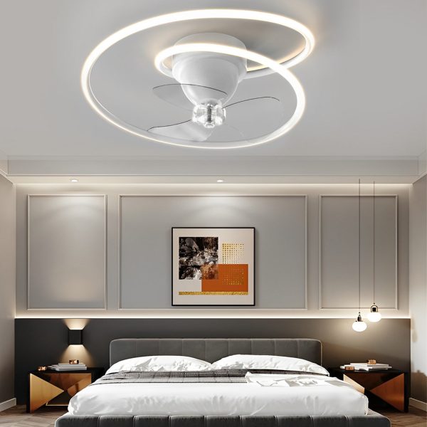Smart 360?? Rotating LED Stepless Dimming Timing Modern Ceiling Fans Light - Image 2