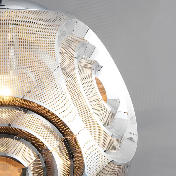 Creative Irregular Circular Stainless Steel Post-modern Chandelier Light - Image 12