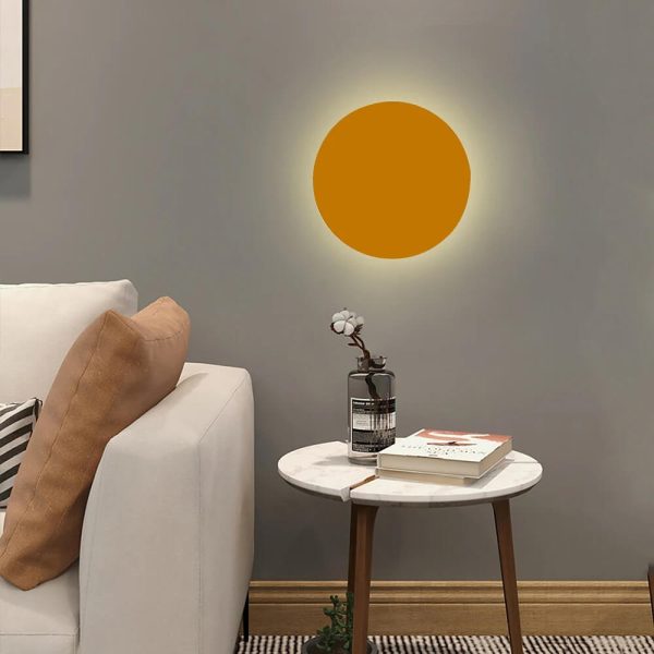 Modern Minimalist Colorful Round Iron LED Wall Sconce Lamp - Image 28