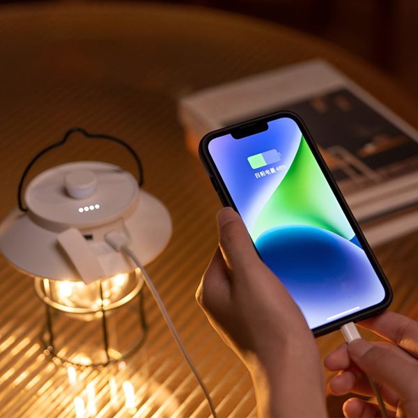 USB Rechargeable Dimmable LED Hanging Stand Portable Outdoor Lanterns - Image 11