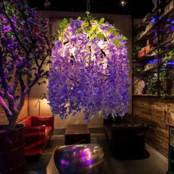 Industrial Colorful Flower 1/3/5-Light Globe Flower Chandeliers - Image 8