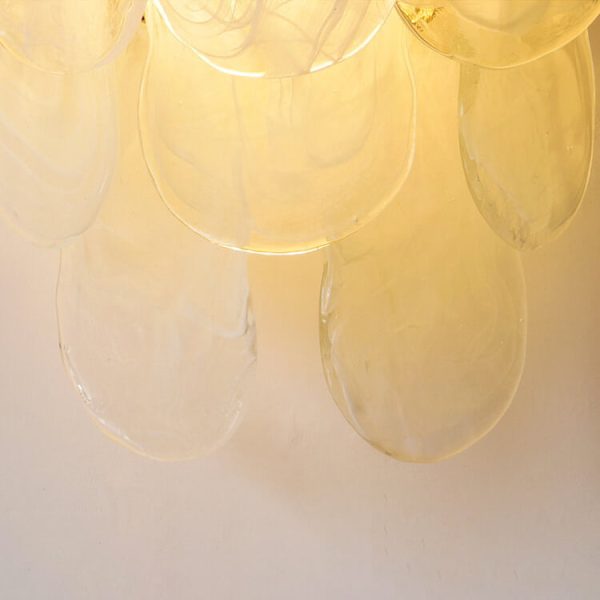 French Light Luxury Glass Shell Pearl 2-Light Wall Sconce Lamp - Image 10