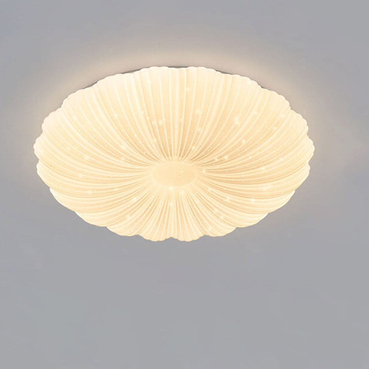 Modern Minimalist Shell Acrylic Round LED Flush Mount Ceiling Light - Image 5