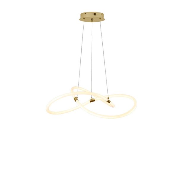 Nordic Creative Acrylic Bending Tube Island Light LED Chandelier - Image 10