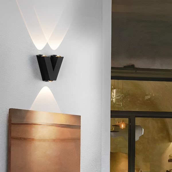 N/V/W Letters Creative Waterproof Modern LED Outdoor Wall Sconce Lighting - Image 5