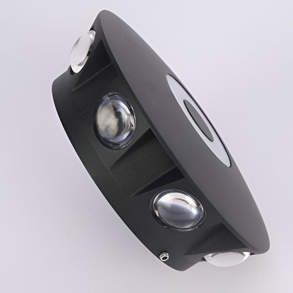 Round Waterproof LED Black Modern Wall Washer Light Wall Sconce Lighting - Image 12
