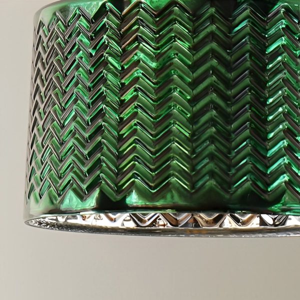Creative Personality LED Copper Glass Green Retro Nordic Pendant Lights - Image 13