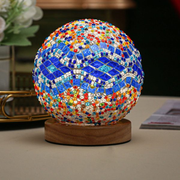 Stained Glass Table Lamp - Mosaic LED Lamp - Image 6