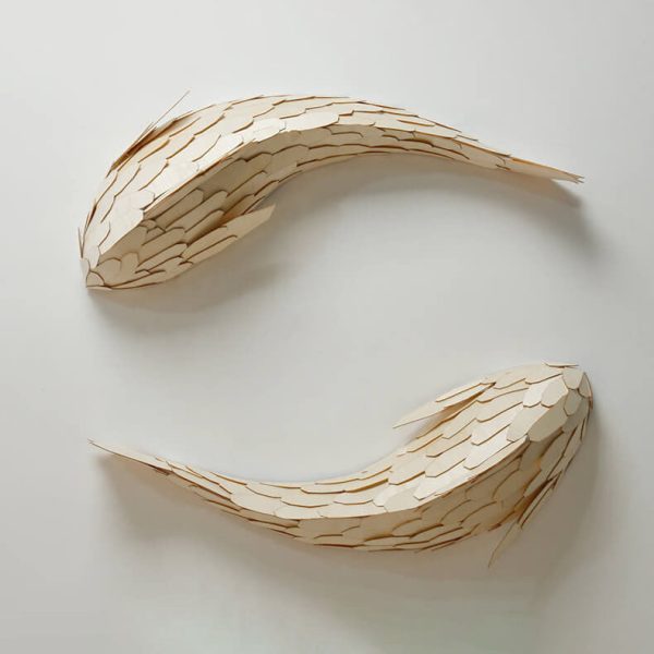 Modern Decorative Carp Linden Wood Hardware 2/4 Light Wall Sconce Lamp - Image 8