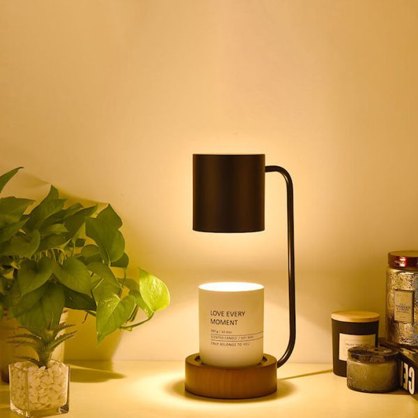 Japanese Minimalist Wood Timing Dimming 1-Light Melting Wax Table Lamp - Image 19