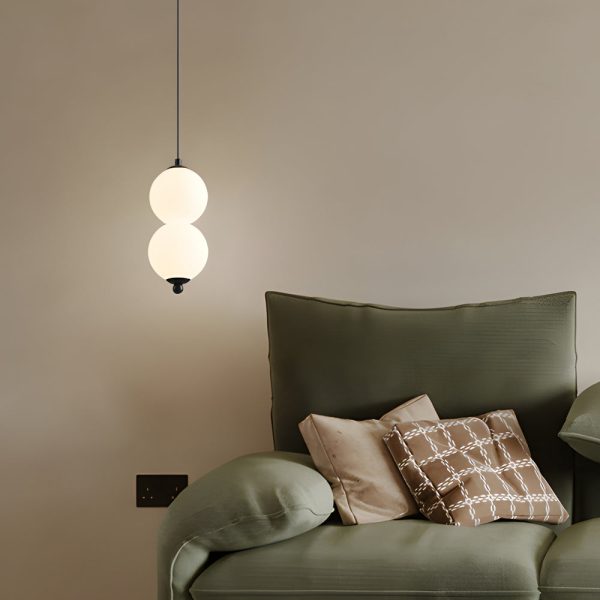 Modern Round String Vertical Balls Pendant Lamp Dimmable LED Chandelier - Image 2