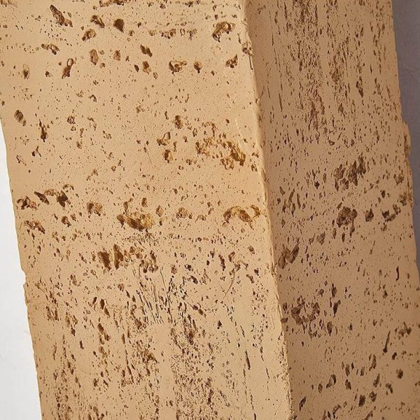 Retro Wabi-sabi Square Column Hand Sculpted LED Wall Sconce Lamp - Image 12