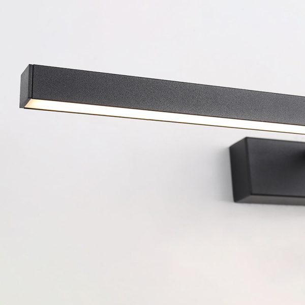 Modern Minimalist Long Iron Aluminum PC LED Vanity Light Wall Sconce Lamp For Bathroom - Image 11