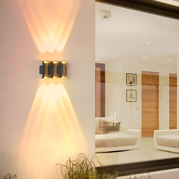 Waterproof Up and Down Lights LED Modern Outdoor Wall Sconce Lighting - Image 3