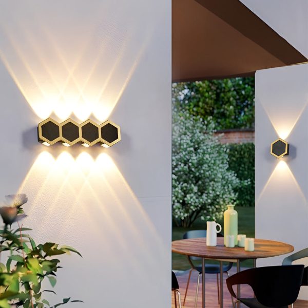 Beehive-shaped LED Up and Down Lights Waterproof Modern Wall Washer Light - Image 7