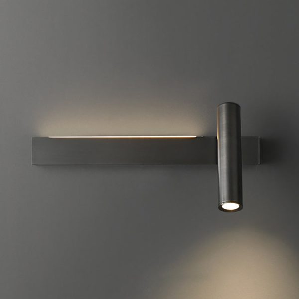 Modern Luxury Rectangle Cylinder Full Copper LED Wall Sconce Lamp For Bedroom - Image 18