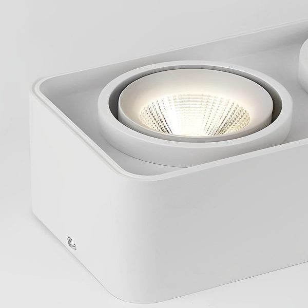 Square Adjustable Lamp Head Three Step Dimming LED Ceiling Grille Light - Image 7