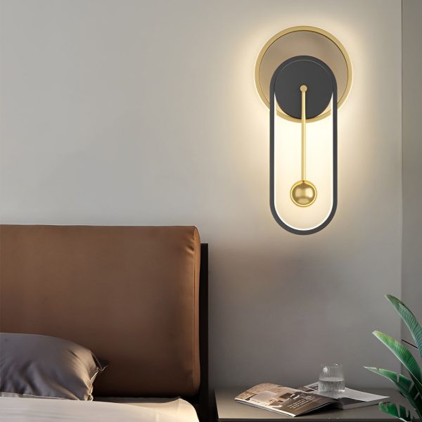 Creative Mute Clock Shaped LED Nordic Wall Lamp Wall Sconce Lighting - Image 12