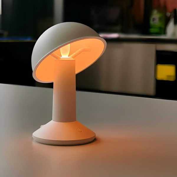 Cordless Touch Control Tiltable Mushroom Table Ambient Lamp - Image 2