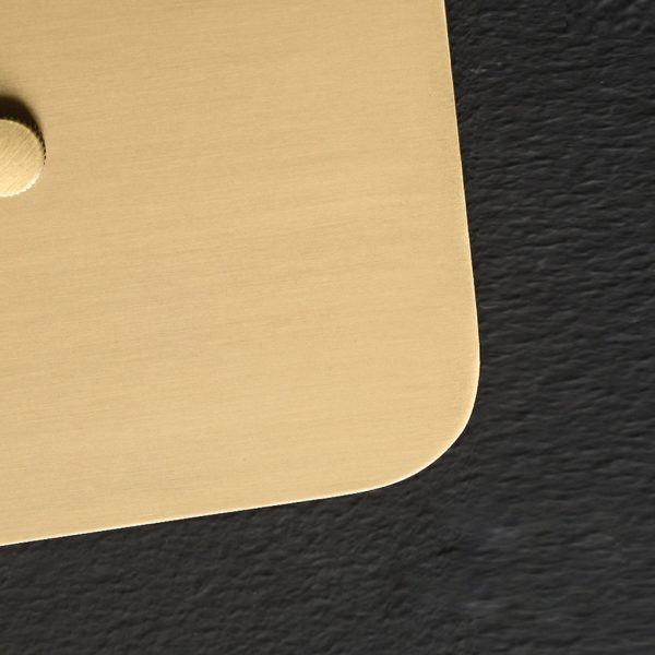 Creative Rounded Square Glass Copper LED Modern Wall Sconce Lighting - Image 13