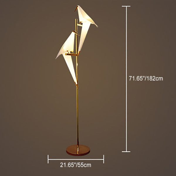 Modern Nordic Creative Iron Bird 1/2-Light Standing Floor Lamp - Image 2
