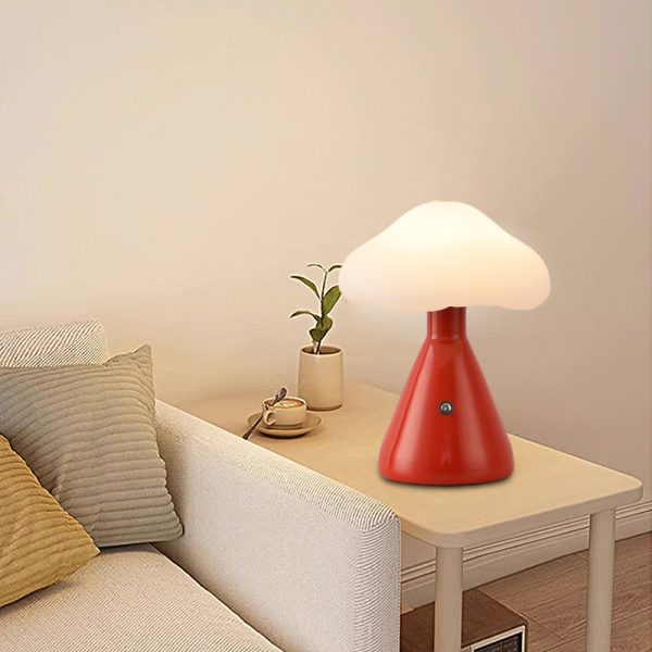 6.3 inch Metal Mushroom Cloud Table Lamp LED Ambient Lighting - Image 3