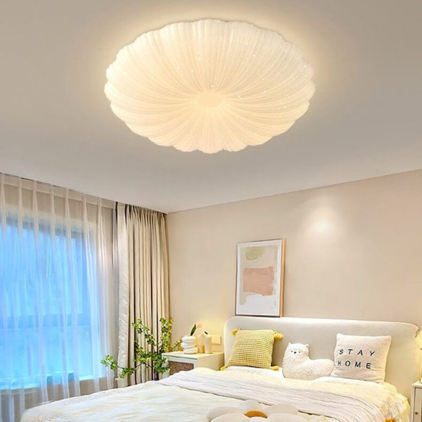 Modern Minimalist Shell Acrylic LED Flush Mount Ceiling Light - Image 15