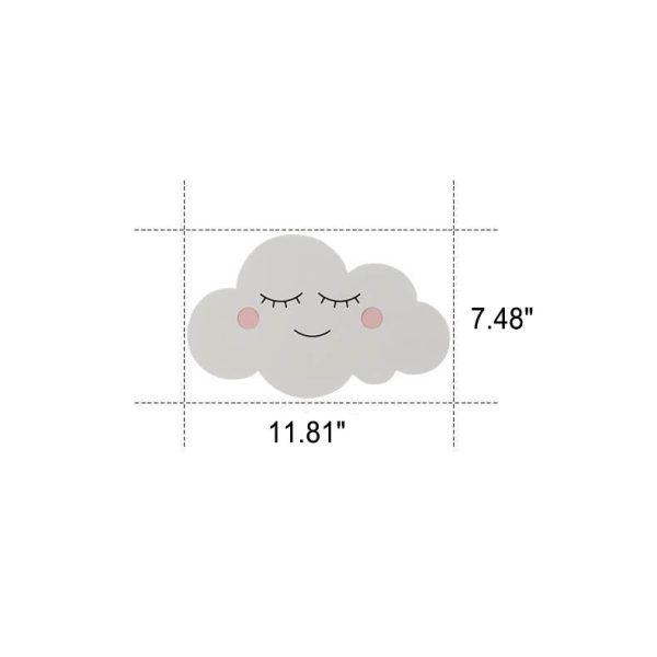 Nordic Creative Clouds Iron Emoji LED Kids Wall Sconce Lamp - Image 7