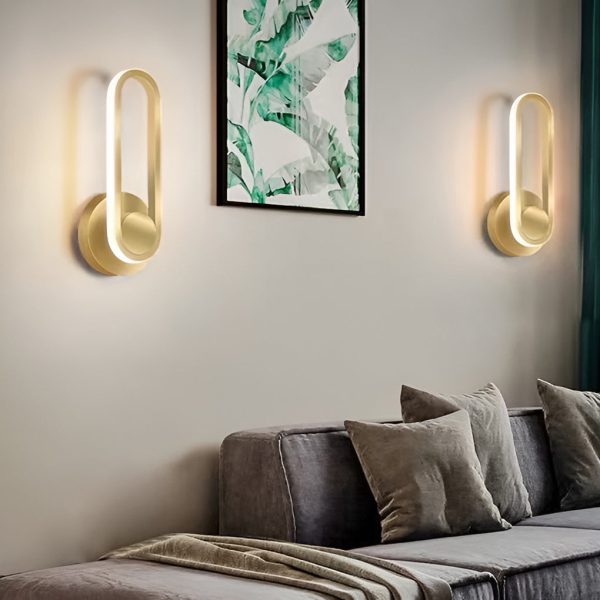 330?? Rotatable Rounded Rectangular LED Nordic Wall Lamp Wall Sconce Lighting - Image 10