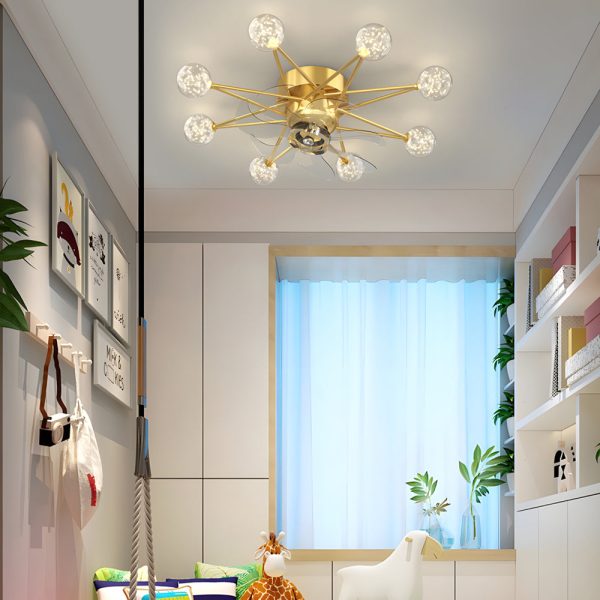 Stars Creative Balls 3 Step Dimming Modern Ceiling Fans - Image 4