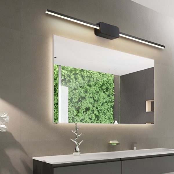 16''/24''/31'' Modern LED Linear Bathroom Vanity Light with Central Box Frame - Image 3