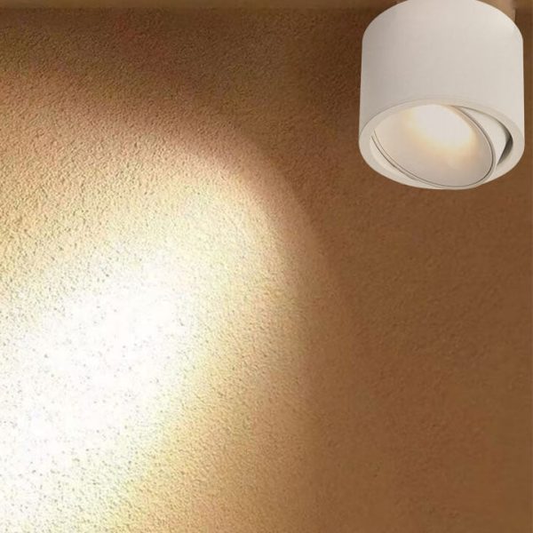 Modern Minimalist Round Spotlight Adjustable LED Flush Mount Ceiling Light - Image 22