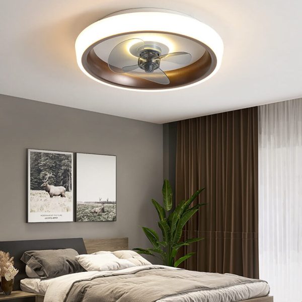 Simple Modern Acrylic Lightweight LED Flush Mount Fan Light - Image 30