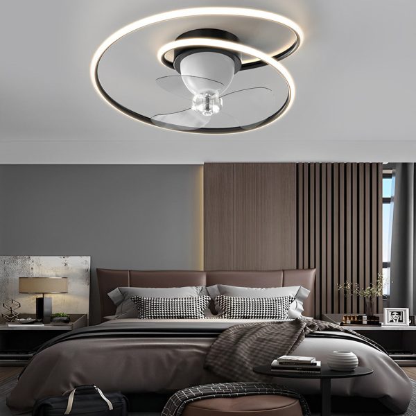 Smart 360?? Rotating LED Stepless Dimming Timing Modern Ceiling Fans Light - Image 3