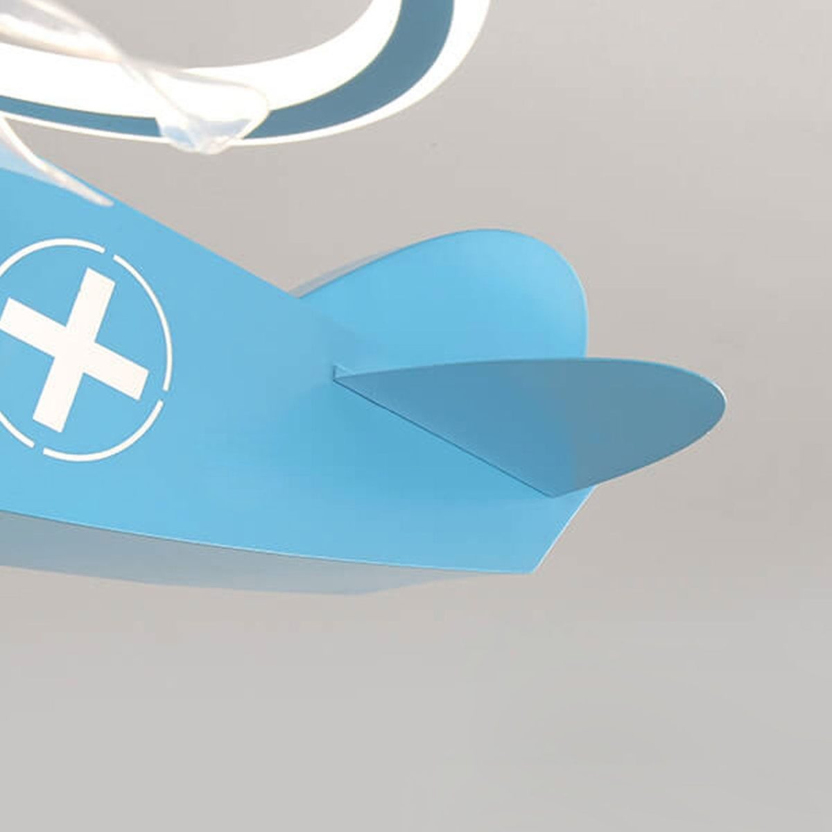 Creative Cartoon Aircraft Kids Flush Mount Ceiling Fan Light - Image 12