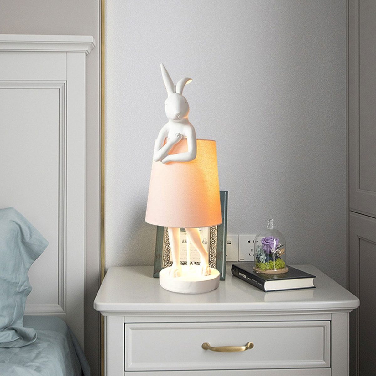 Nordic Apron Rabbit Resin 1-Light Table Lamp - Image 17