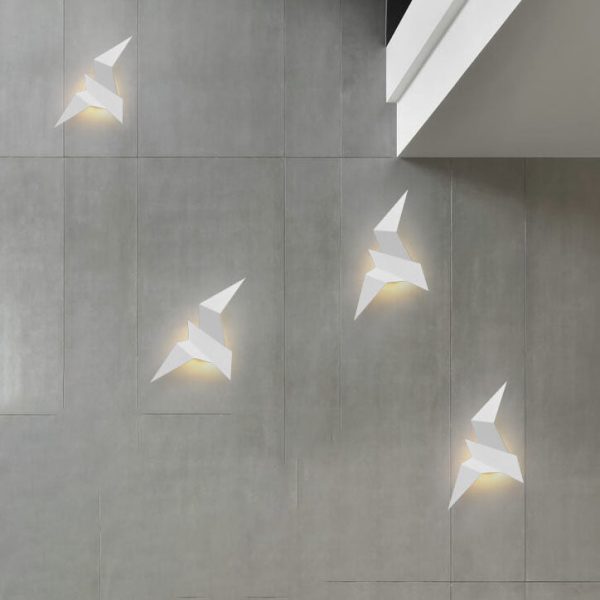 Modern Creative Flying Bird Metal 1-Light LED Wall Sconce Lamps - Image 5